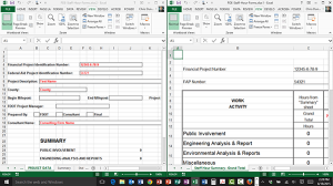 Splitting the Window in Excel