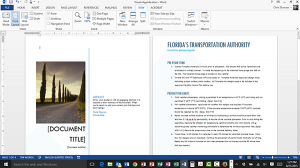 Adding a Cover Page to a Microsoft Word Document