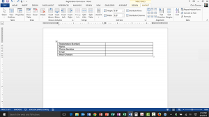 Creating a Simple Table in Word 2013