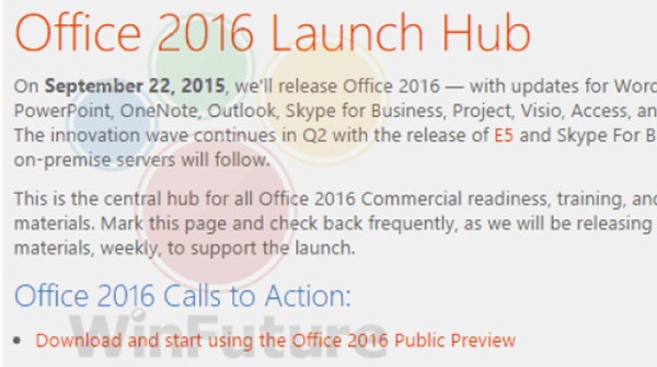 Office 2016 Coming Soon