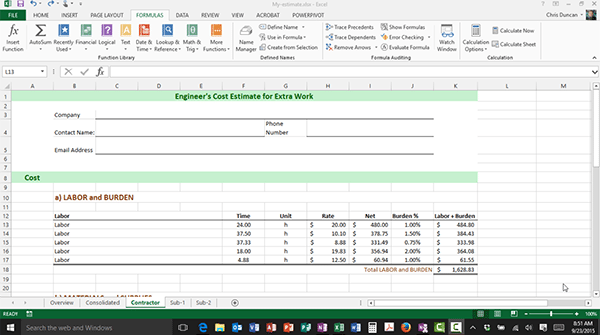 FormulaText() Function New in Excel 2013