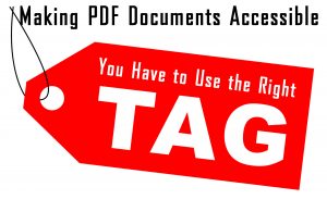 You have to use the right tag to make documents accessible.