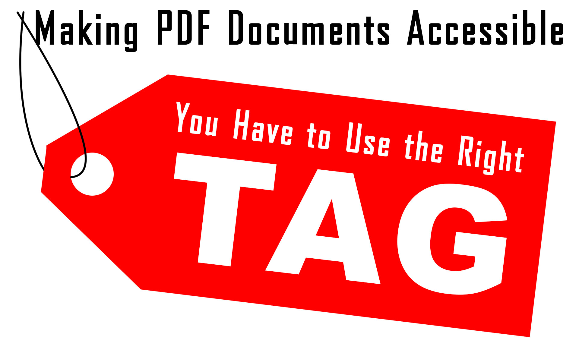 You have to use the right tag to make documents accessible.